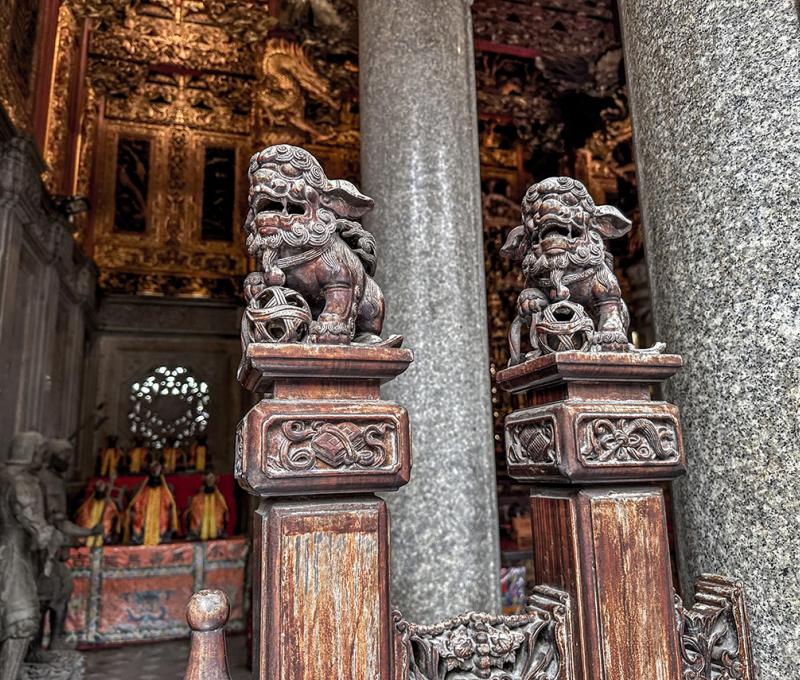三峽祖師廟木雕獅子 照片提供者：謝基煌、江逸傑、林岑怡、邱文仕 / 拍攝日期：2025/05/01