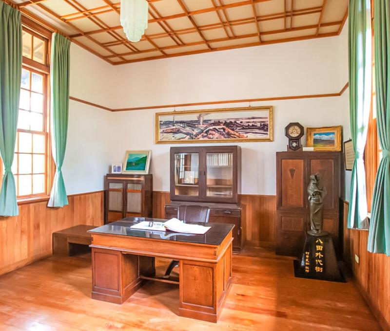 八田宅內的書房擺設 照片提供者：西拉雅國家風景管理處
