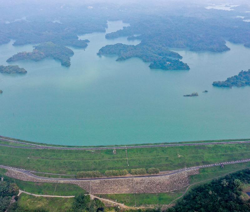烏山頭水庫空拍圖 照片提供者：嘉南管理處