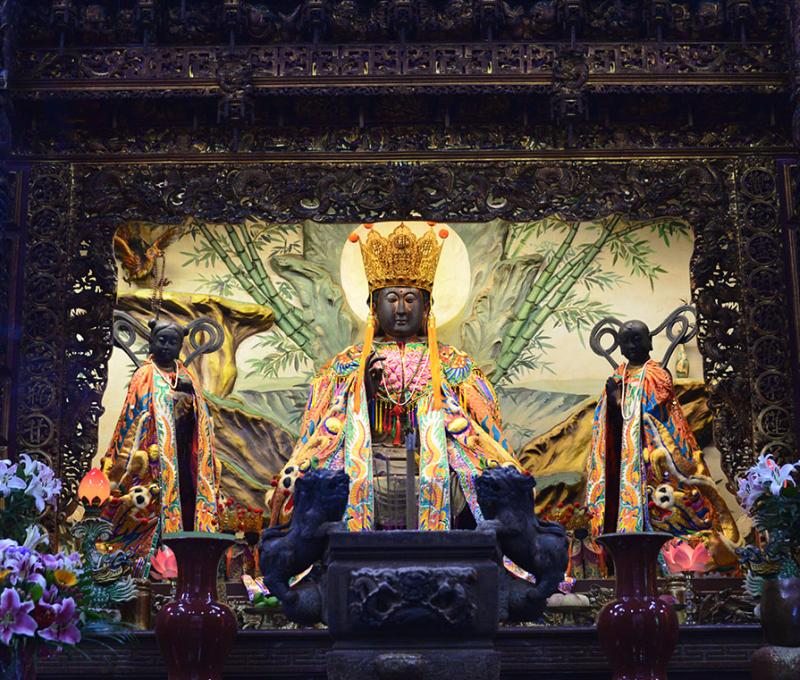 茄拔天后宮神祇 照片提供者：千里步道協會