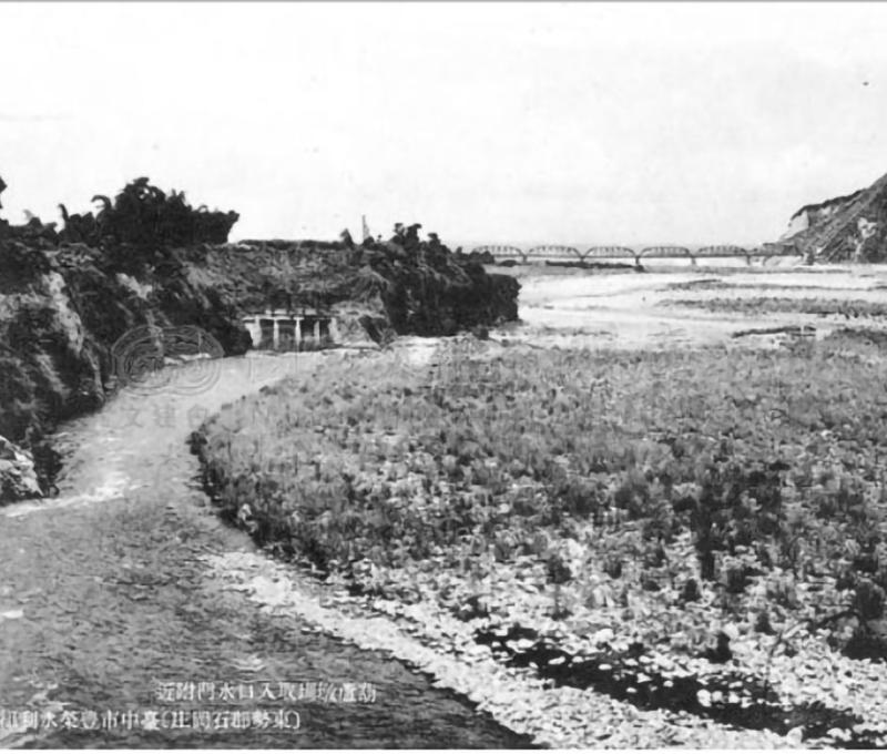 葫蘆墩圳舊進水口(舊照) 照片提供者：廖啟宗