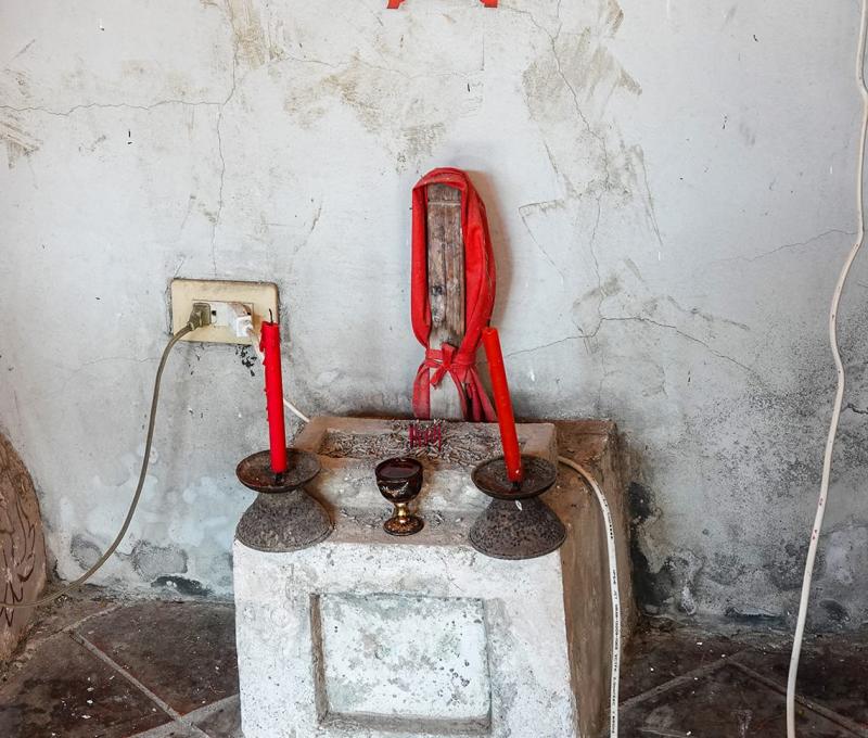 楊公墩，為祭祀楊公(堪輿大師楊筠松)的神位，為傳統建築營建起始時拜請的神祈，用以保佑整個營建過程中匠師及主事人等眾人的平安。 照片拍攝者：客家委員會客家文化發展中心提供 / 拍攝日期：2022