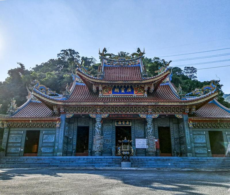 近拍廣靈廟。照片拍攝者：張銓津 / 拍攝日期：2022/08/13