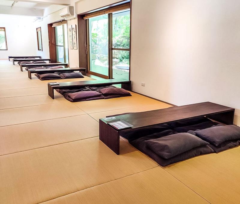 大寮茶文館二館也有簡潔舒適的茶席空間。照片拍攝者：三峽學教師社群 / 拍攝日期：2022/07/24