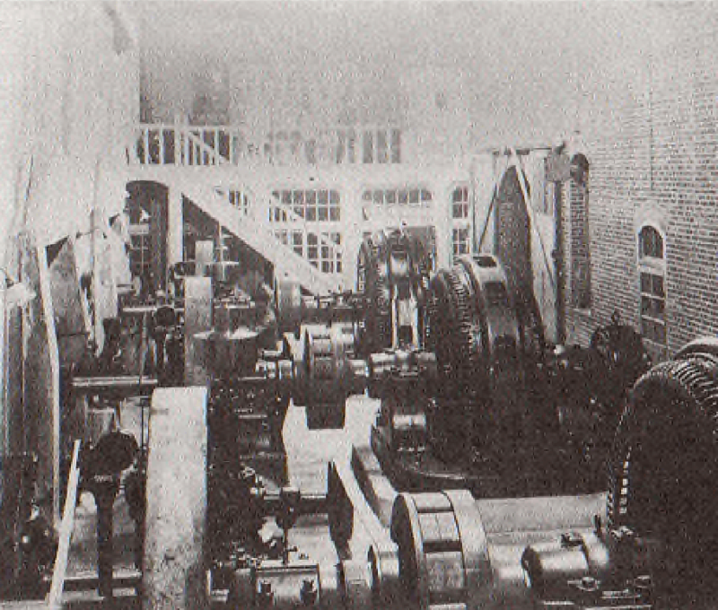 日治時期林內發電廠（烏塗濁水發電廠）機械配置 照片提供者：吳明韞，《嘉南大圳建設工程簡介-日本所遺留之水利大遺產》（臺南市：南市文化局，2015），頁35。