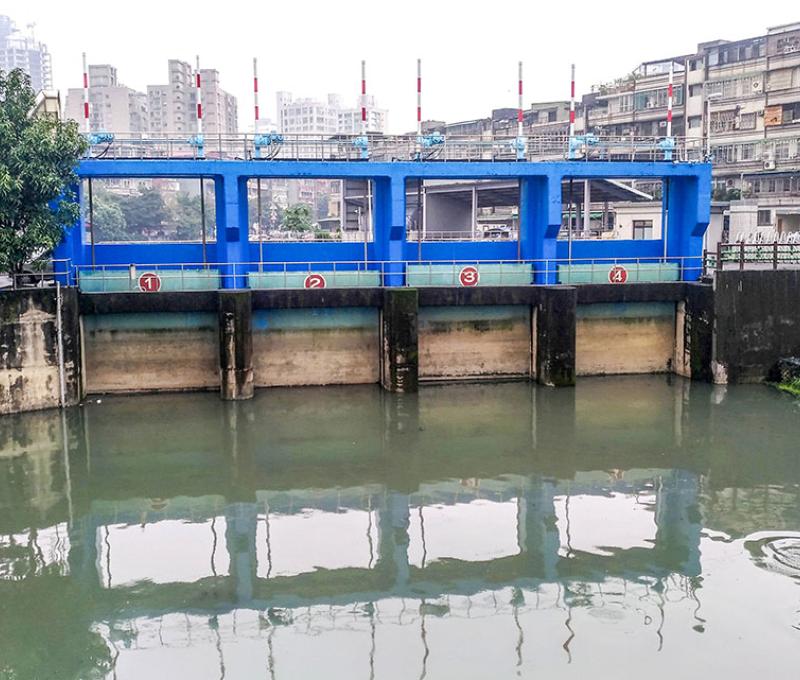 抽水站閘門肩負守護雙和免於洪患威脅的大任