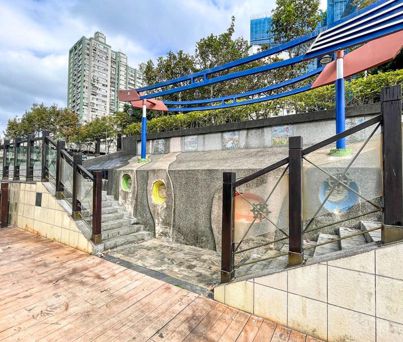 昔日港口渡船造景