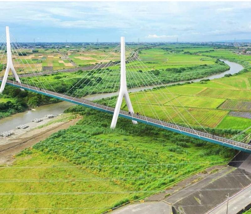 2021規劃於倒虹吸工原址旁興建北港溪渡槽，並考量自行車通行功能及與農村景觀相融造型。 照片提供者：行政院農業部農田水利署，《濁幹線與北幹線串接工程計畫》，頁21。