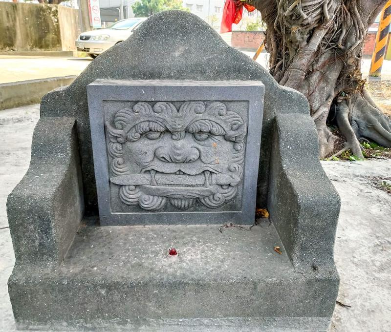 位於曾文溪排水線旁的劍獅（公學路一段124巷） 照片提供者：石振洋 / 拍攝日期：2019/02/17