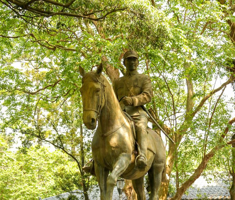 蔣公銅像。照片拍攝者：洪光君 / 拍攝日期：2021/4/12