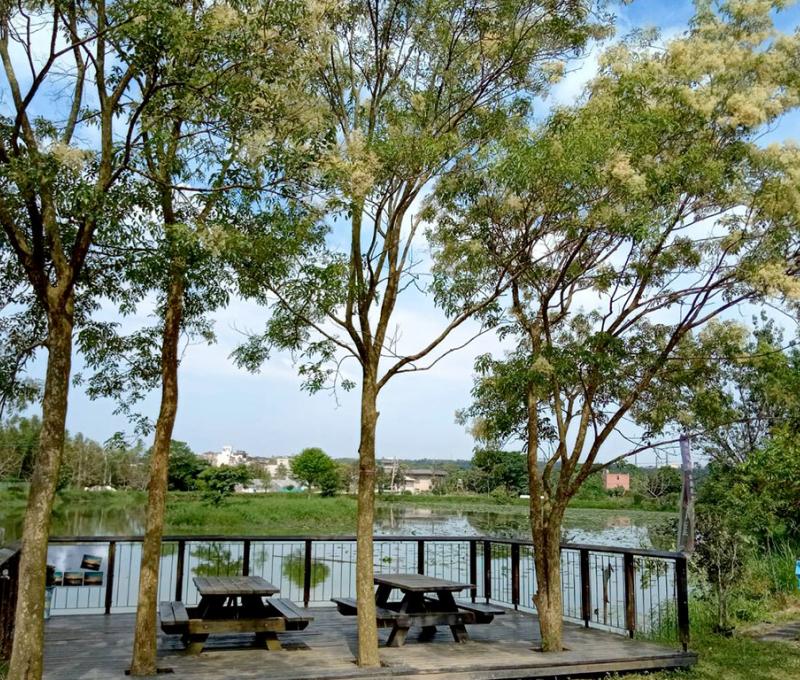 日埤塘觀景台。照片拍攝者：林炯任 / 拍攝日期：2021/4/25