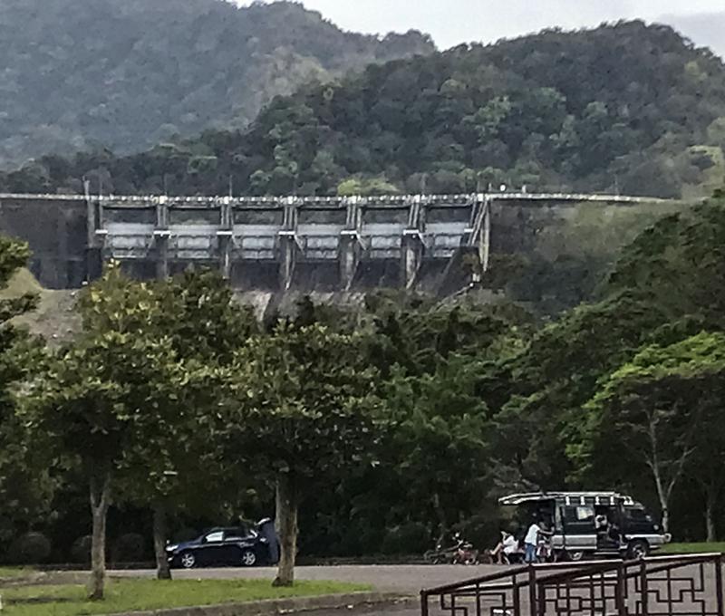 北苑公園遠眺石門大壩。照片拍攝者：方文樹 / 拍攝日期：2022/03/13