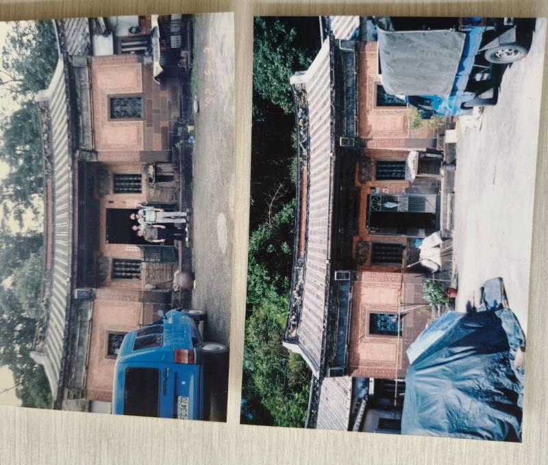 三峽褔德坑黃家大厝2張照片合併照（照片拍攝者：黃秋菊、張銓津／拍照日期：2025/5/18）