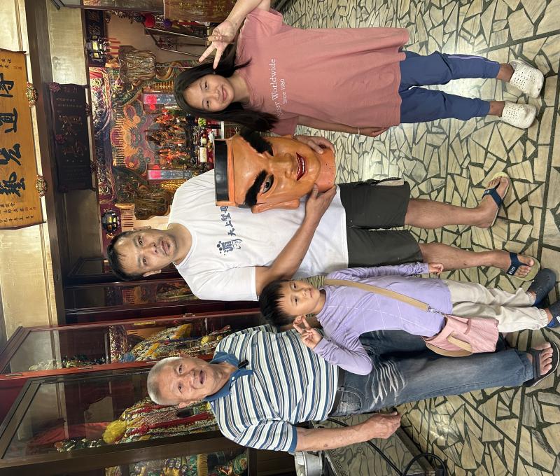 日治時期關平將軍頭像（照片拍攝者：王信喜／拍照日期：2025/5/27）