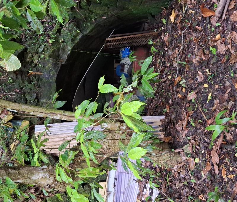 金瓜坑的礦坑─台陽煤礦公司的坑（照片拍攝者：張銓津／拍照日期：2025/5/15）