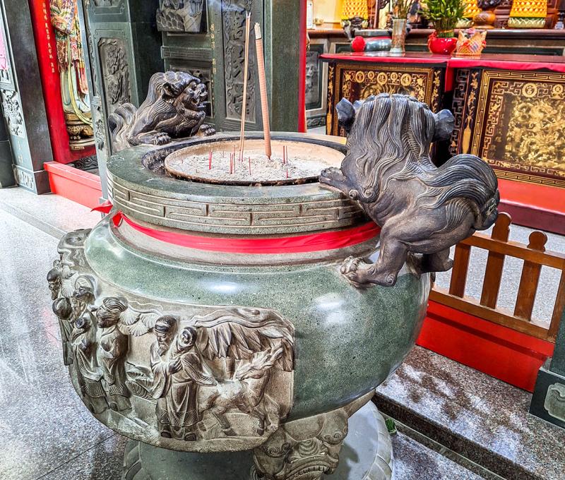 土地公廟的香爐。照片提供者：王淑盈 / 拍攝日期：2023/09/05