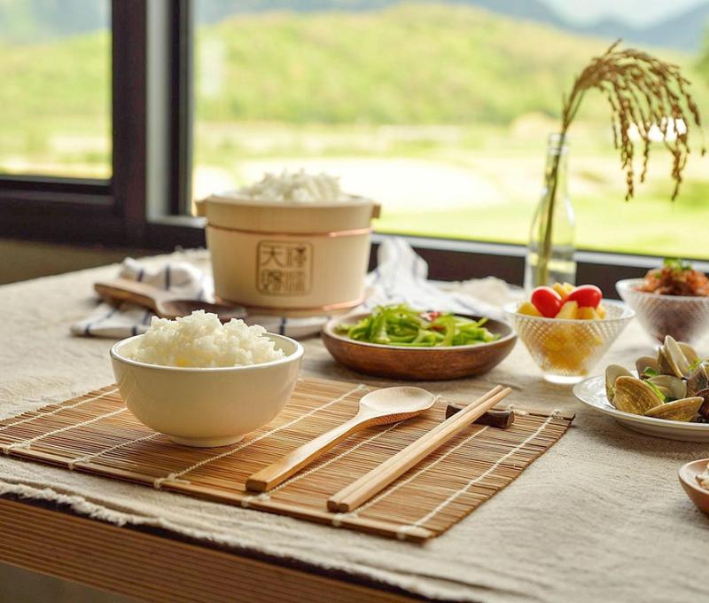 有機白米，米其林三星級餐廳指定使用米。照片提供者：天賜糧源