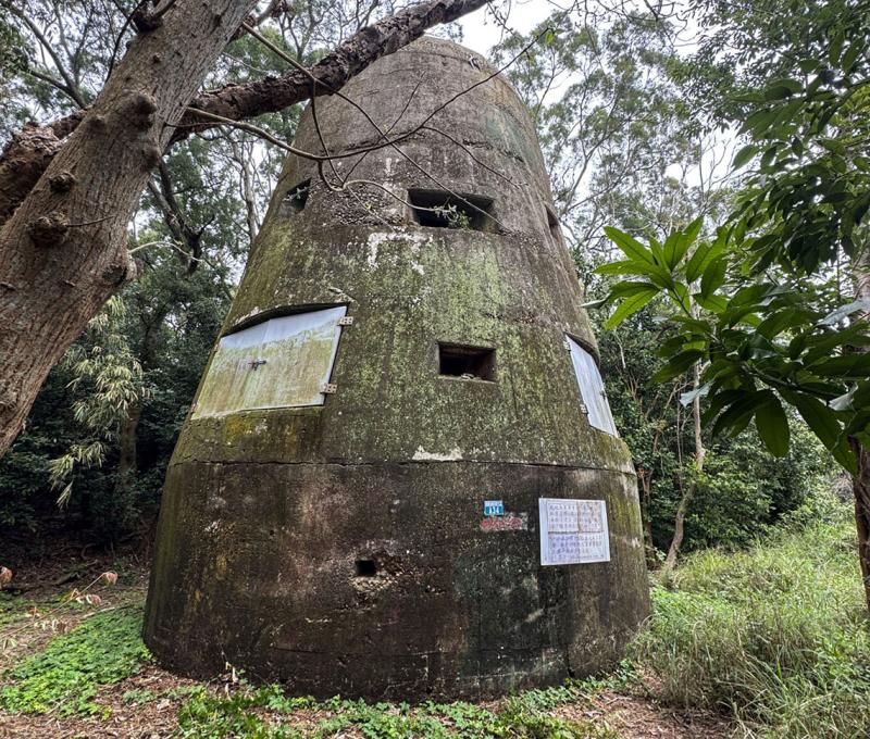 日軍於太平洋戰爭期間一共在中部（臺中、彰化）興建有五座吊鐘型機槍堡 照片提供者：蔡金鼎 / 拍攝日期：2025/04/03