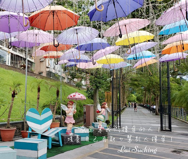 新店渡渡口附近的藝術裝置。照片拍攝者：賴素卿 / 拍攝日期：2022/09/04