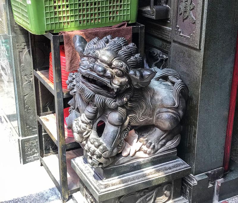進興宮石獅。照片拍攝者：方文樹 / 拍攝日期：2022/09/16