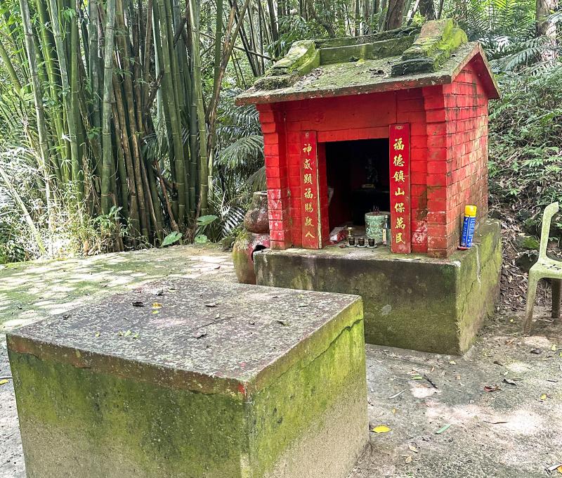 土地公廟打掃整潔，平時有人到此參拜。照片提供者：林美惠 / 拍攝日期：2023/08/27