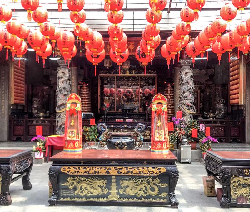 福安宮拜桌。照片拍攝者：方文樹／拍攝日期：2022/3/16