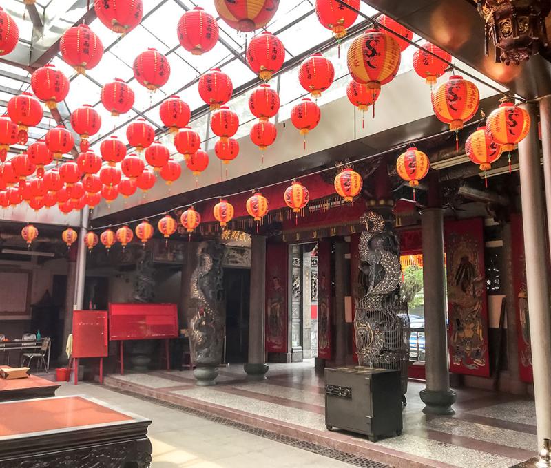 福安宮平安燈。照片拍攝者：方文樹／拍攝日期：2022/3/16