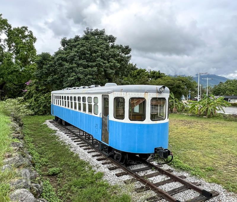 鐵道櫻花公園內的東線老火車 照片提供者：郭俊麟 / 拍攝日期：2024/09/23