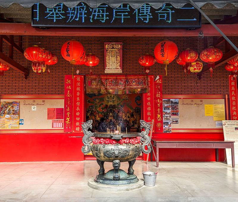 慈護宮正門。照片拍攝者：林韋伶 / 拍攝日期：2024/1/2