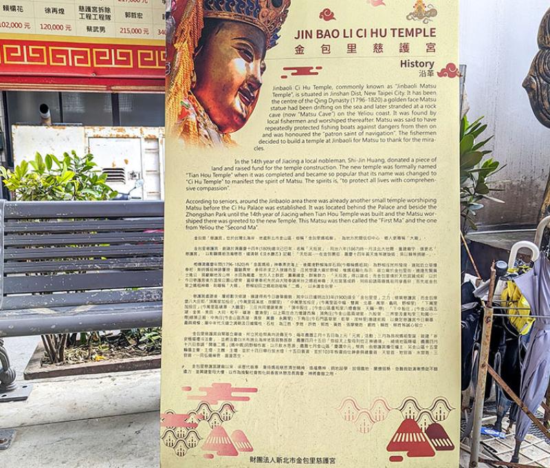 慈護宮歷史沿革。照片拍攝者：林韋伶 / 拍攝日期：2024/1/2