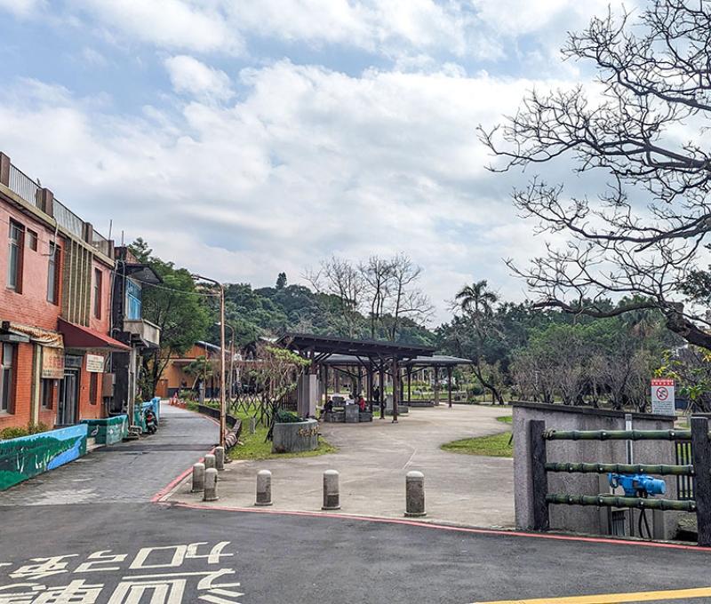中山溫泉公園入口。照片拍攝者：林韋伶 / 拍攝日期：2024/1/2
