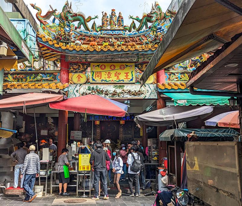 金山老街廟口鴨肉。照片拍攝者：林韋伶 / 拍攝日期：2024/1/2