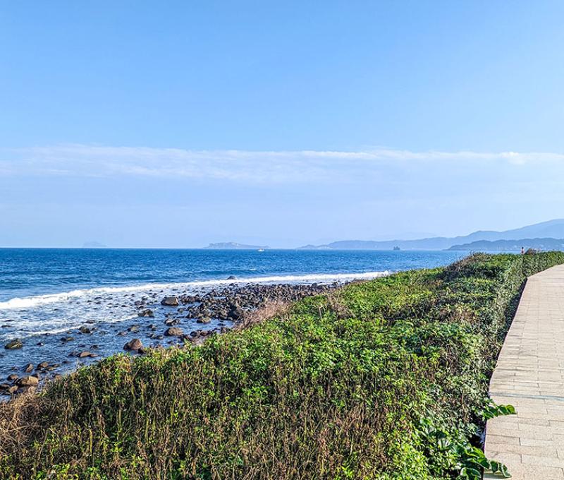 跳石海岸。照片拍攝者：林韋伶 / 拍攝日期：2024/1/2