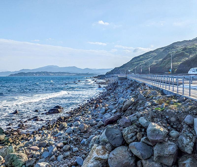 跳石海岸。照片拍攝者：林韋伶 / 拍攝日期：2024/1/2