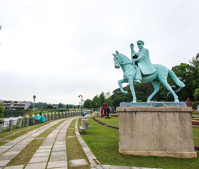 銅像之一。照片拍攝者：洪光君 / 拍攝日期：2021/4/15