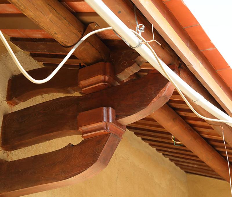 簷廊屋架。照片拍攝者：洪光君 / 拍攝日期：2021/4/6