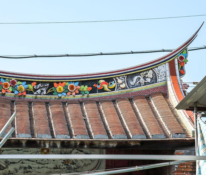 燕尾屋脊。照片拍攝者：洪光君 / 拍攝日期：2021/4/6