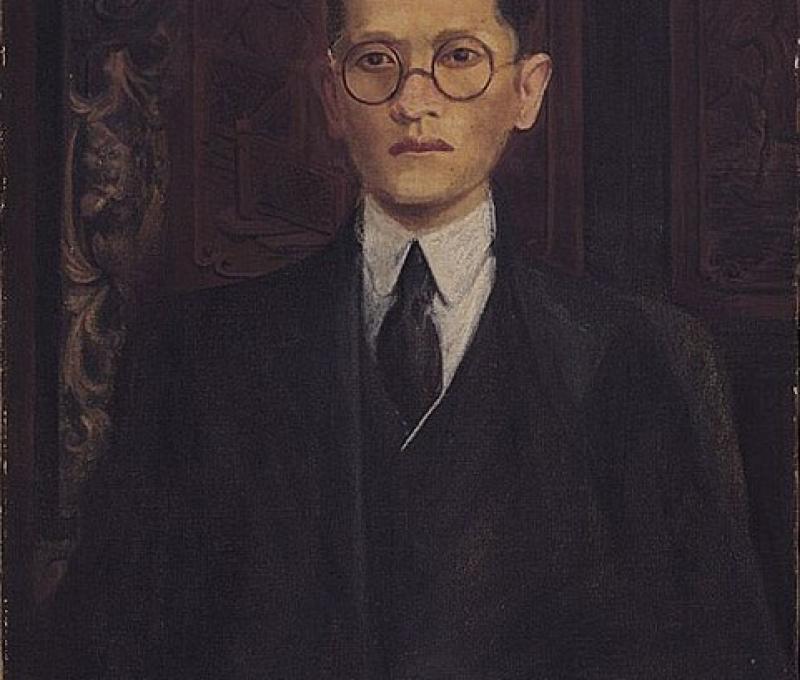 李梅樹畫哥哥劉清港的油彩畫作。/提供者:李梅樹紀念館 李梅樹畫哥哥劉清港的油彩畫作。/提供者:李梅樹紀念館