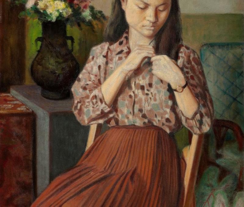 其他當時李梅樹參考所拍照片繪製的作品。/提供者:李梅樹紀念館 其他當時李梅樹參考所拍照片繪製的作品。/提供者:李梅樹紀念館