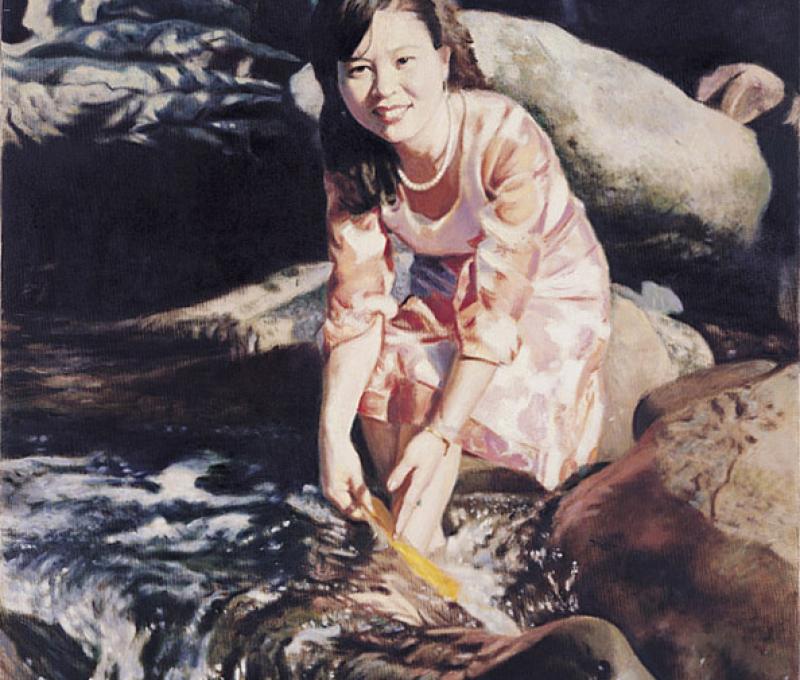 《戲水》/提供者:李梅樹紀念館 《戲水》/提供者:李梅樹紀念館