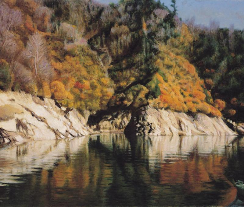 《奧只見湖》/提供者:李梅樹紀念館 《奧只見湖》/提供者:李梅樹紀念館