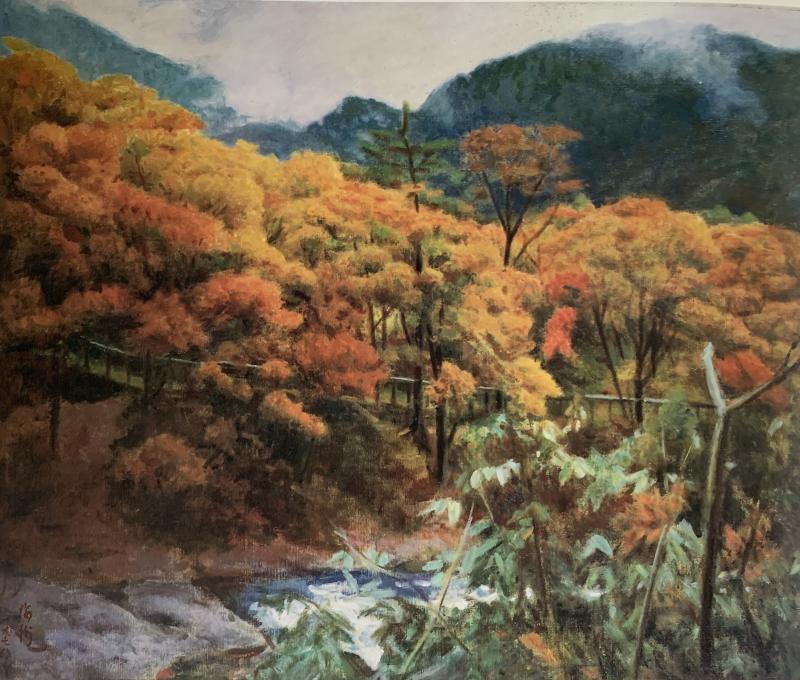 《雨後秋色》(1978)/提供者:李梅樹紀念館 《雨後秋色》(1978)/提供者:李梅樹紀念館