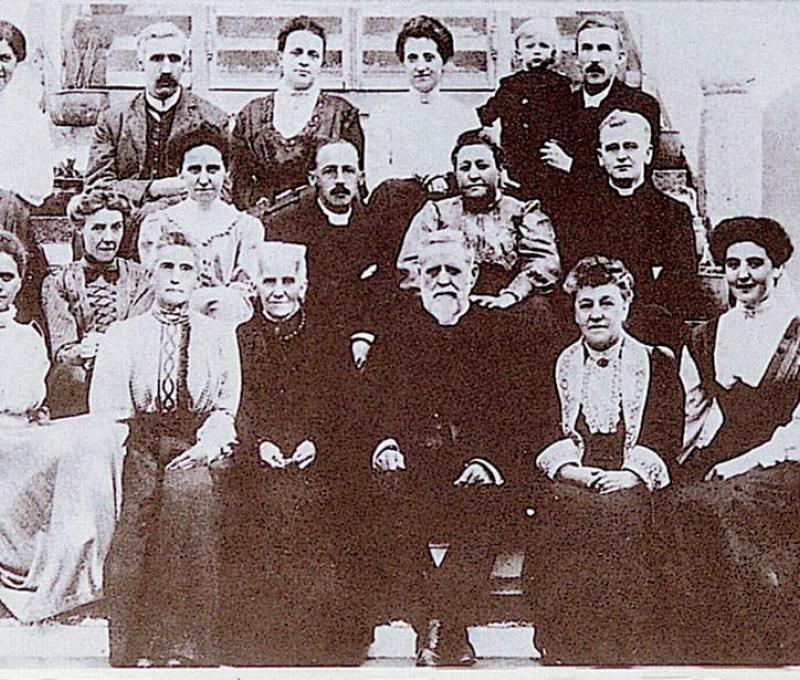 1911年台南宣教師會議。蘭大衛首次與連瑪玉見面 照片提供者：彰基文史博物館文史資料庫／拍攝年份：1911