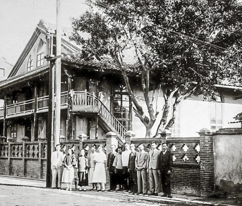 1908年落成啟用的彰化教會新會堂 照片提供者：彰基文史博物館藏／拍攝年份：1908