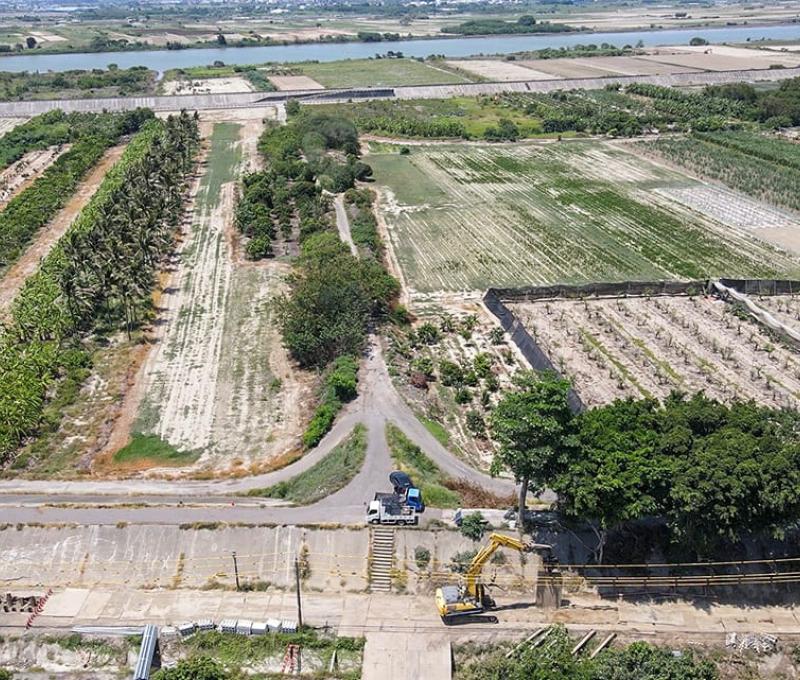 俯瞰溪南寮二號堤防 照片提供者：毛毓翔 / 拍攝日期：2023/06/04