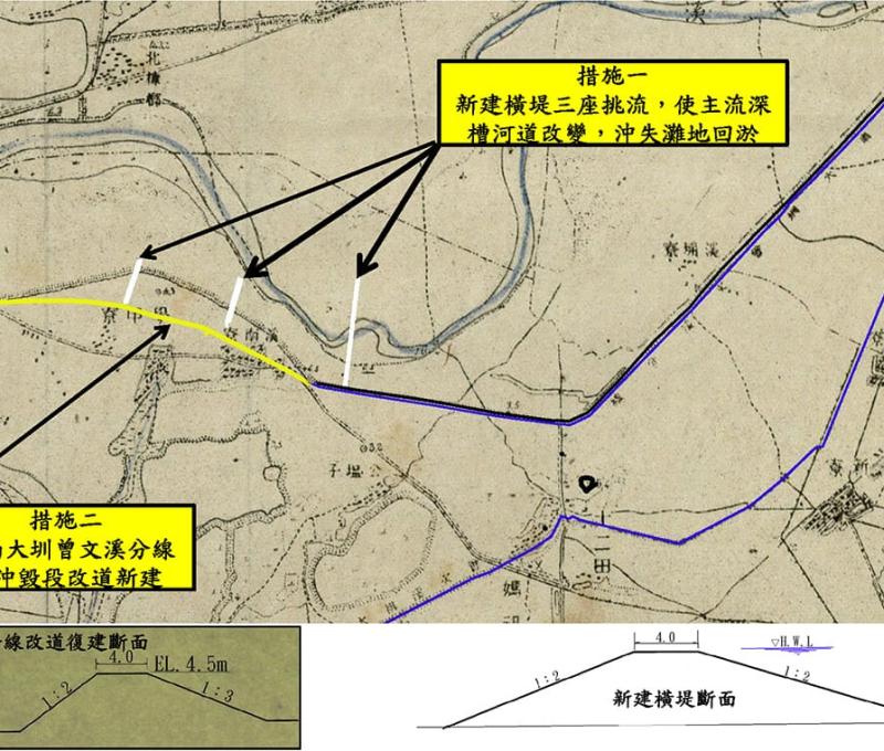 1928年溪南寮災後復舊措施 張義興 繪製 / 日期：2023/06/28