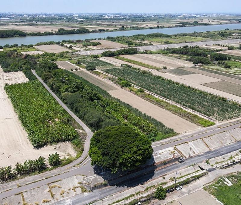 俯瞰溪南寮三號堤防 照片提供者：毛毓翔 / 拍攝日期：2023/06/04