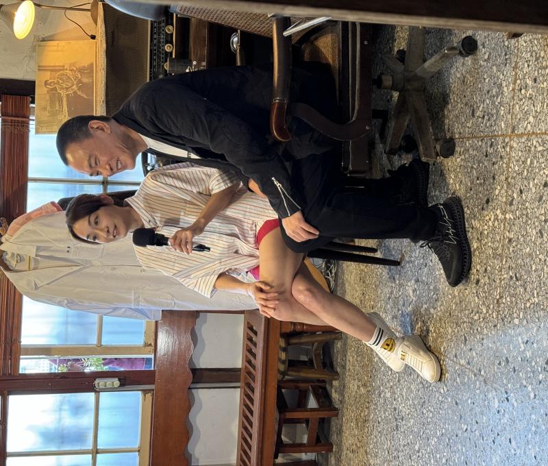 演員於店內舉行《生命捕手》記者會 照片提供者：黃崇哲/拍攝日期：2023/12/16