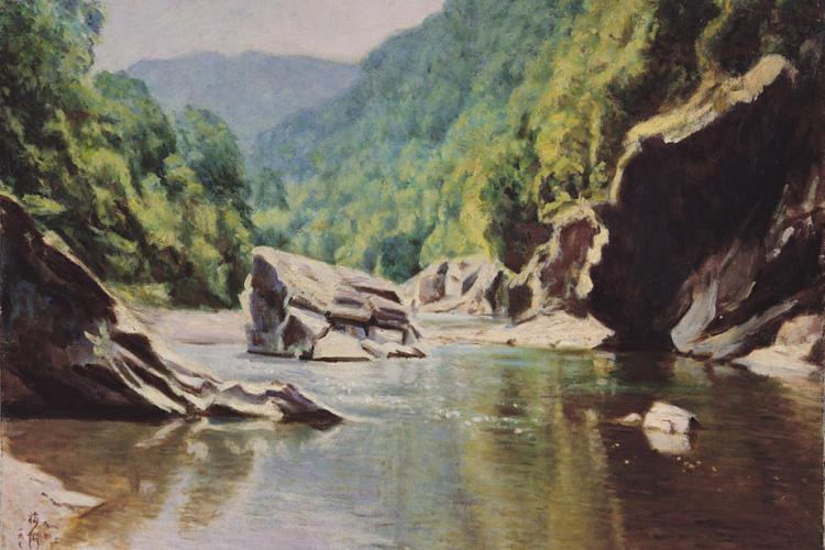 20《三峽春色》(三峽大豹溪,樂樂谷附近)